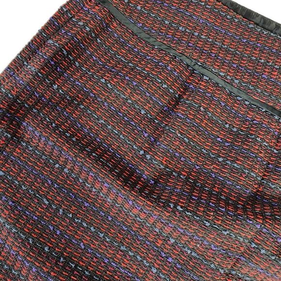 ANN TAYLOR LOFT Eggplant Purple Tweed Mini Skirt - Picture 10 of 11